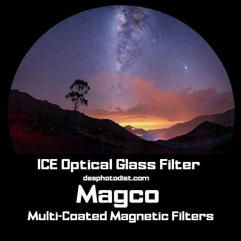 Ice Magco 77mm-82mm Adaptador de filtro de anel de passo magnético 77 82