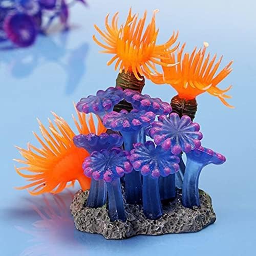 Slatiom Aquarium Resina Coral Decoração de coral colorido Decoração de aquário de peixe colorido Coral artificial para ornamentos