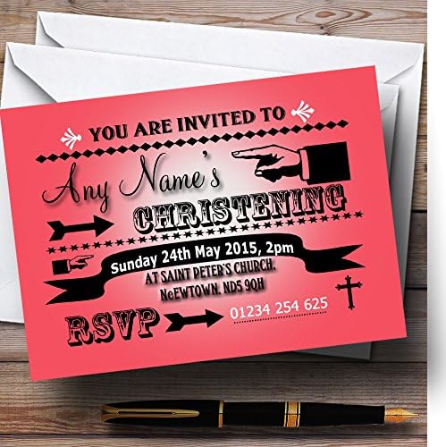 O card zoo rosa tipos de tipo de tipografia palavra arte vintage partido convites personalizados convites