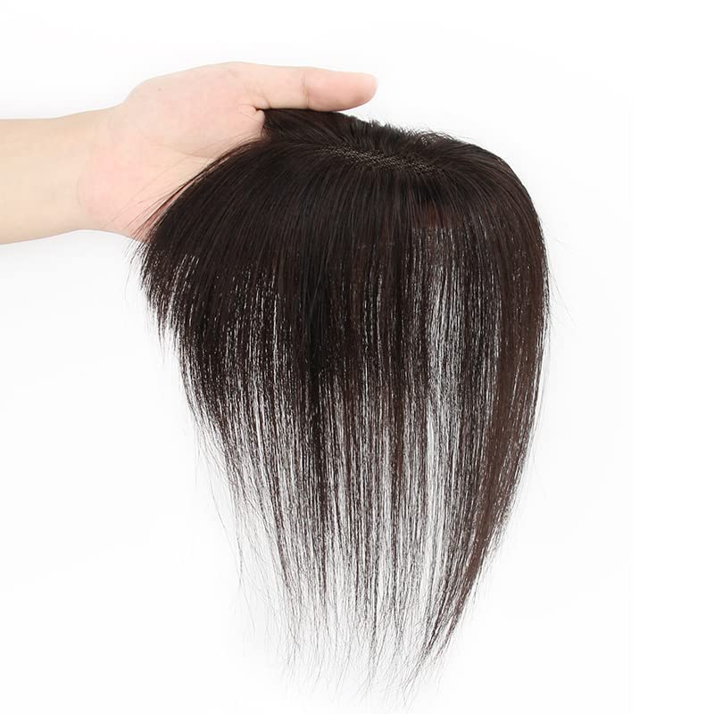 Arniholl 10 polegadas de renda artesanal clipe de base em cops de cabelo humano com cabelo de cabelo livre de cabelo