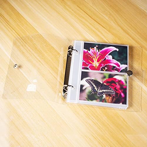 Álbum de fotos do Ancicraft para 2x3 polegadas 100 fotos Fujifilm Instax Mini Instant Camera Name Cards Small Soft Shiny PVC Capa
