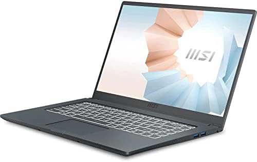 MSI Modern 15 Home & Business Laptop, Wifi, Bluetooth, Webcam, 1xusb 3.2, Win 10 Home) com Hub
