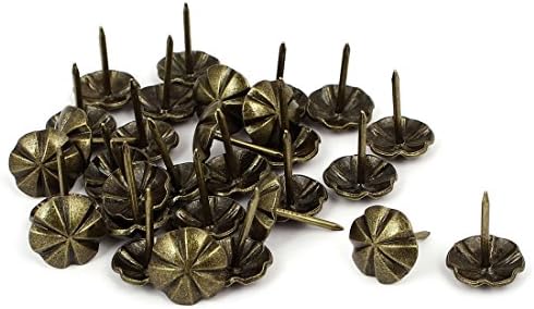 Aexit de 16 mm pregos de diâmetro, parafusos e prendedores de metal redonda redonda de redonda de cabeça tack bronze bronze porca