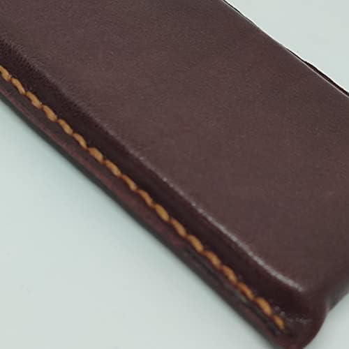 Caixa de bolsa coldre de couro coldsterical para Xiaomi Redmi Note 6 Pro, capa de telefone de couro genuína artesanal, capa de bolsa de couro feita personalizada, coldre de couro macio vertical, estojo de ajuste aconchegante marrom