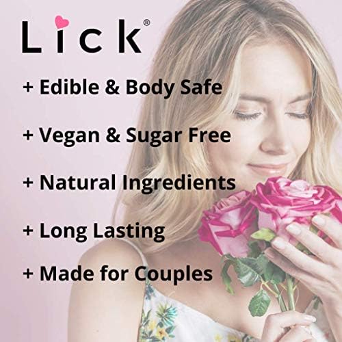 Óleo de massagem com sabor de água de rosas para casais - Loção de massagem comestível com vitamina E e amêndoa doce e