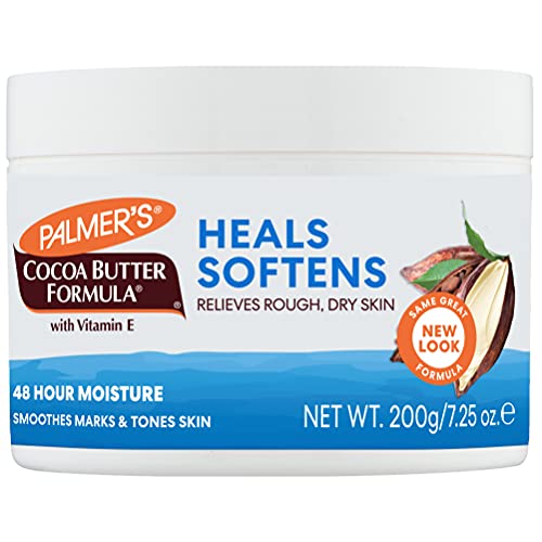 Fórmula de manteiga de cacau de Palmer Loção sólida com vitamina E, hidratante do corpo para pele extremamente seca,