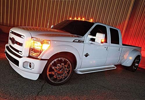 IJDMTOY LENS CLARO AMBER/RED LED LED LED LUZES DE BELHOS COMPATÍVEL COM 1999-2010 FORD F350 F450 FENDERS LADEIROS DO CAMINHO