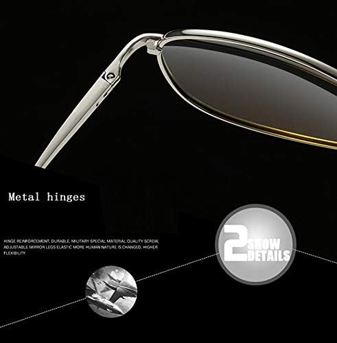Óculos de condução noturna de Baselay, clássico piloto de aviador hd polarizado Anti -Glare Night Vision Safety Sunglasses para homens Mulheres