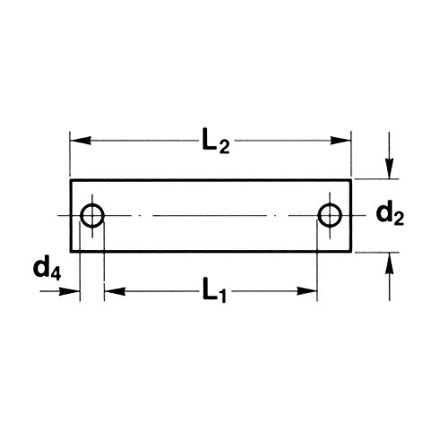 Ametric BL 666 CP BL Série Folha Cadeia, Número ISO LH1266, BL 666 ANSI Número 19,05 mm Pitch, laço 6x6 Lacing, 18,11 mm de profundidade da placa, espessura da placa de 3,3 mm, diâmetro de pino de 7,94 mm, comprimento de 44,2 mm,, 44,2 mm,
