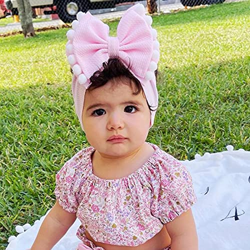 Baby Girls Bow Bandas da cabeça da cabeça Meninas 1pc 3d Ball elástico chapéu de bowknot Acessórios sólidos cuidados de