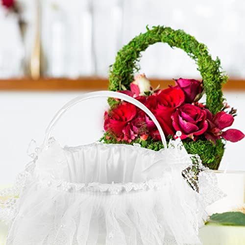 Cabilock Decorações de casamento decoração de casamento de casamento cesto cesta de cesta de petal