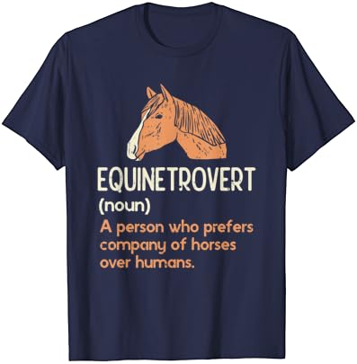 Humor divertido para amantes de cavalos | Camiseta engraçada de definição de cavalo