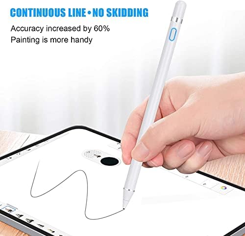 Stylus ativo compatível com maçã, canetas de caneta para telas de toque, estilista de ponto fino recarregável compatível com maçã e