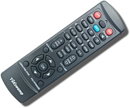 Controle remoto de projetor de vídeo tekswamp para panasonic n2qaya000088 substituição