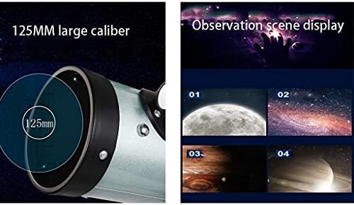 Telescópio de reflexão de calibre de 125 mm L-ROM, telescópios para astronomia, telescópio com tripé ajustável e 5x24 Finder,