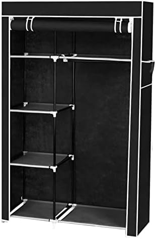 Alsoky simplificar seu armário com este armário de guarda -roupa portátil - Organizador de armazenamento de roupas com prateleiras