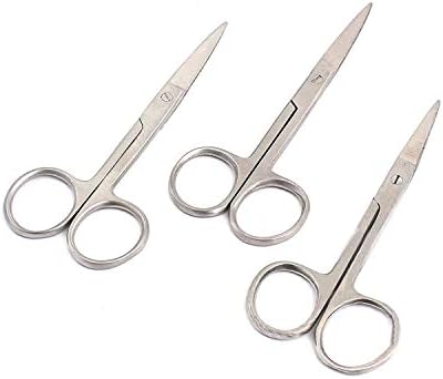 ODONTOMED2011 3 PCS SCISSORS OPERACIONAL DE AÇO SOLENCIONAL 4,5 Afiado Economia Econômica de Grade Econômica ODM ODM