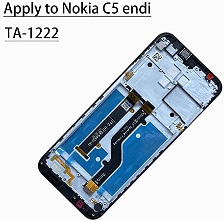 Korrbo para Nokia C5 Endi Touch Screen Assembly Digitalizer Substituição com ferramentas para o quadro de exibição do Nokia C5 Endi 6.5 LCD TA-1222