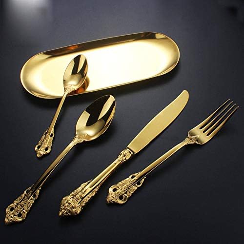 NC Tableware Golden Vintage Aço inoxidável Faca de luxo de luxo