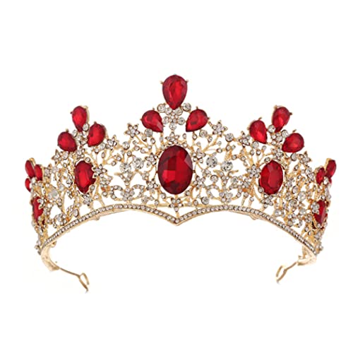 UniCra Barroco Green Crystal Crown Caseding Queen Tiaras e coroas para mulheres bandanas decorativas para o baile