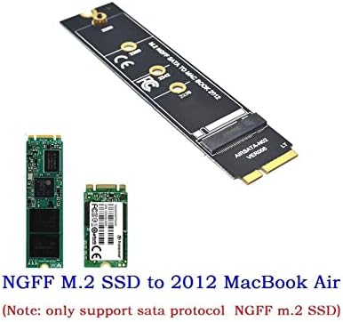 M.2 NGFF SATA SSD Conversor Adaptador Card para 2012 MacBook Air A1465 A1466 Adaptador de atualização de substituição Card de conversor de disco rígido