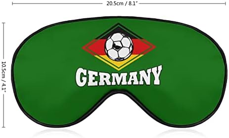 Alemanha futebol de futebol de futebol de futebol para dormir máscara ocular sombra com uma cinta ajustável para a venda para viagens