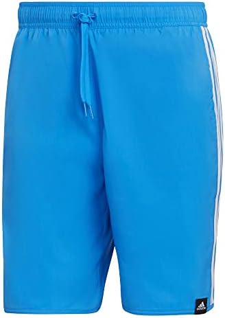 Adidas Men's Standard Classic-comprimento de 3 listras shorts de natação