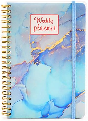 Planejador Semanal sem data - 5,5 x 8,2 polegadas semanal notebook para fazer a lista de listões, cronogramas de periódicos da