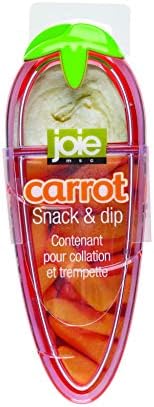 Joie Carrot, BPA Free, LFGB Aprovado, recipiente de alimentos seccionados para lanches, tamanho, laranja