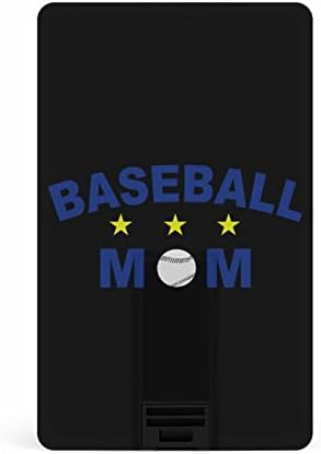 Baseball Mom Credit Bank Cartão USB Drives Flash Memory Stick Stick Storage Storage Drive 64g