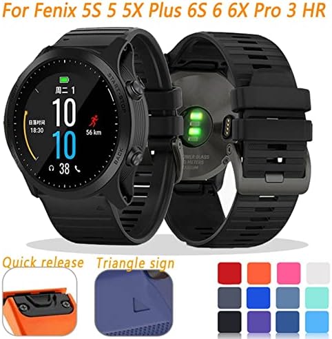 SDUTIO 20/22/26mm Watch Band para Garmin Fenix ​​6 6s 6x Pro 5 5x 5s mais 3HR 935 MK2 Banda de silicone Retor