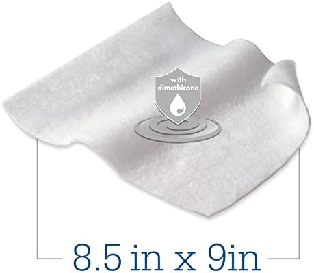 Stryker - Sage Comfort Shield Cream Cream panos com dimeticone - 24 pacotes, 192 panos - lenços de uma etapa limpos, tratam e