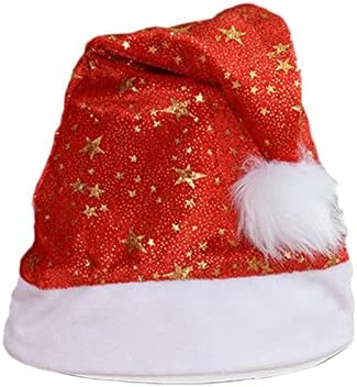 Misaky Papai Noel, chapéu de Natal Hat de Hap Hood Hat Red Ano Novo Festo Festivo Festas