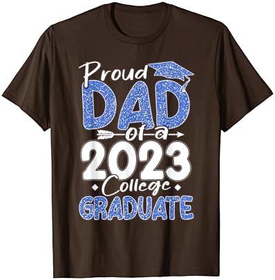Pai orgulhoso de uma camiseta de graduação engraçada 2023 da faculdade 2023 2023