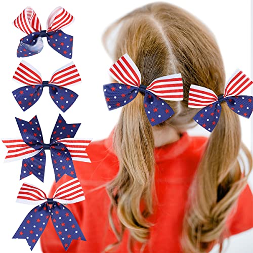 4 de julho Clipes de cabelo do dia da independência Barretas de cabelo patriótico CLIPS DE CLIPS DE CLIPAS DE CLIPS USA ACESSÓRIOS