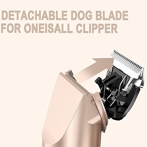Dodaer 3 Pack Substacement Blade Compatible com as cortadoras de cachorro de baixo ruído de Oneisall, feitos de lâmina de cerâmica e lâmina de aço inoxidável, comprimento de corte 0,5 mm