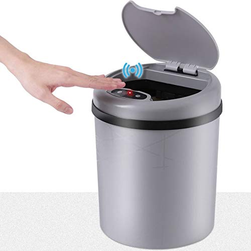 Wenlii novo sensor inteligente lixo lata home sala criativa sala de cozinha banheiro de quarto com capa lixo automático elétrico