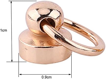 Rebites do botão de metal FDIT, 10pcs de bronze rebite prata de couro diy artesanato de metal com fivela de anel puxador para bolsas