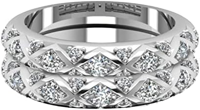 2023 Novos diamantes casais American Zircon Heart Ring completo e europeu diamantes pêssego Micro-Inlaid Pattern Inclaid Rings Tamanho