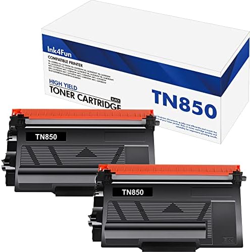 TN850 Cartucho de toner de alto rendimento: 2 Pacote de compatível com toner compatível preto Substituição de cartucho para