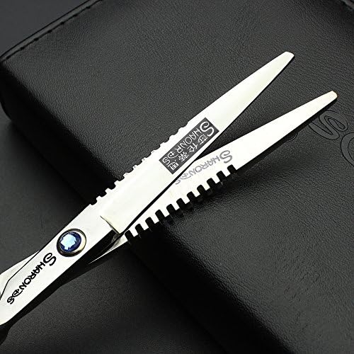 Prateado de 6 polegadas de 6 polegadas 440c Profissional Hairstyling Hairdressing Scissors barbeiro hairdressing Dedicado