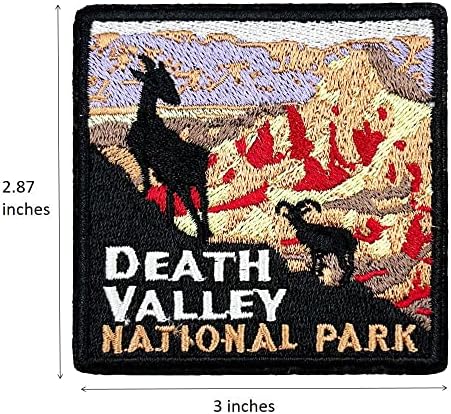 Death Valley National Park California Travel Traveller Bordeded Sew On Iron on Patch