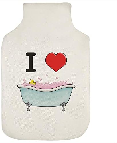 Azeeda 'I Love Baths' Hot Water Bottle Bottle