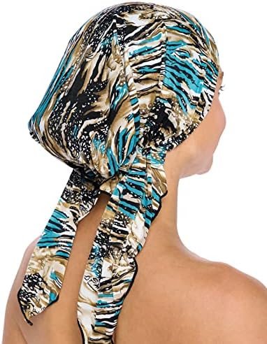 Ashford & Brooks pré -amarrado Bandana Turban Chemo Head Sconse Sleep Capa Chaping Hap Hat Hat