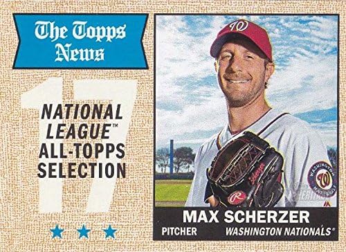 Washington Nationals 2017 Topps Heritage Series 12 Card Team Set com Bryce Harper e Max Scherzer Plus