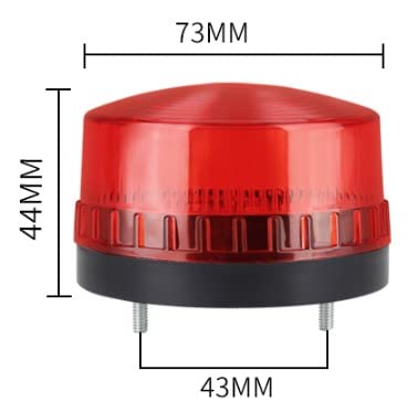 OTHMRO AVISO BULBA LUZ INDUSTRIAL SINAL TOOR LAMP PRESTA PLÁSTICO ELETRONEL EXPLENHO NO SOM 220V 1W RED LTE-5061 1PCS