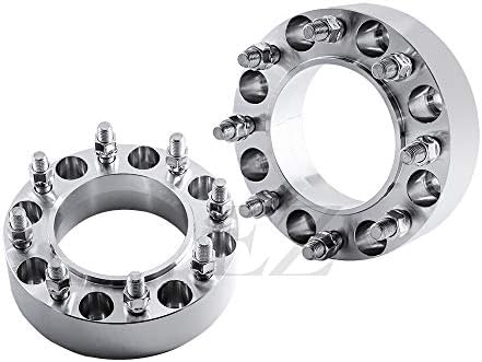 2 Adaptadores de roda centralizados de hub 2 Spacers 8x170 compatíveis com o Ford Super Duty 03-22 14x1.5 - traseiro