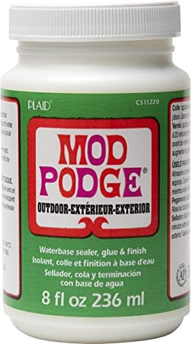 Mod Podge Waterbase Sealador, cola e acabamento para externo, acabamento claro CS11220 e lava -louças seladores de água, cola e acabamento, CS15059, 8 onças