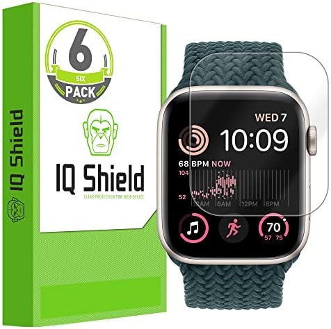 Protetor de tela do IQ Shield compatível com Apple Watch Se Filme Anti-Bubble