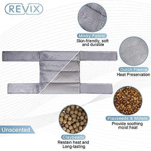 Revix Revix Microwavable Aquecimento almofada para ombros de pescoço e almofada de aquecimento para alívio da dor